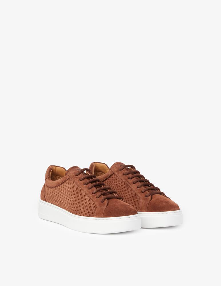 Moreschi Perforated suede sneakers - brown - picture 2 Moreschi Perforated suede sneakers - brown - picture 2