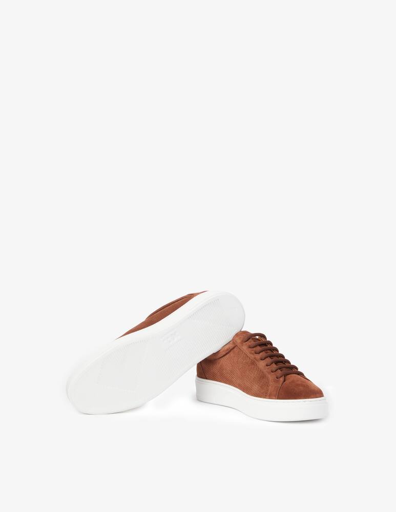 rinascente Moreschi Sneakers in suede traforato - marrone