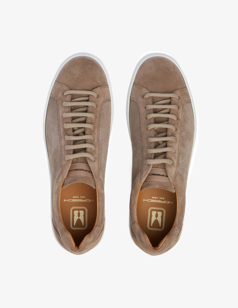 rinascente Moreschi Sneakers in suede traforato - marrone