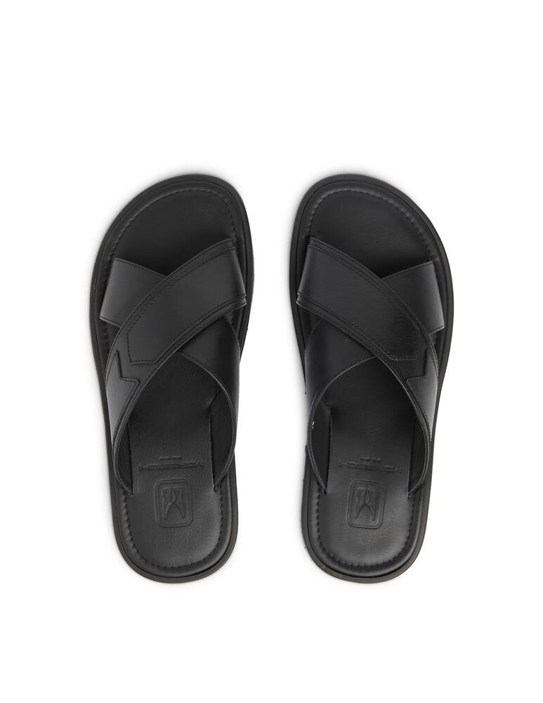 rinascente Moreschi Open crossover sandals - black