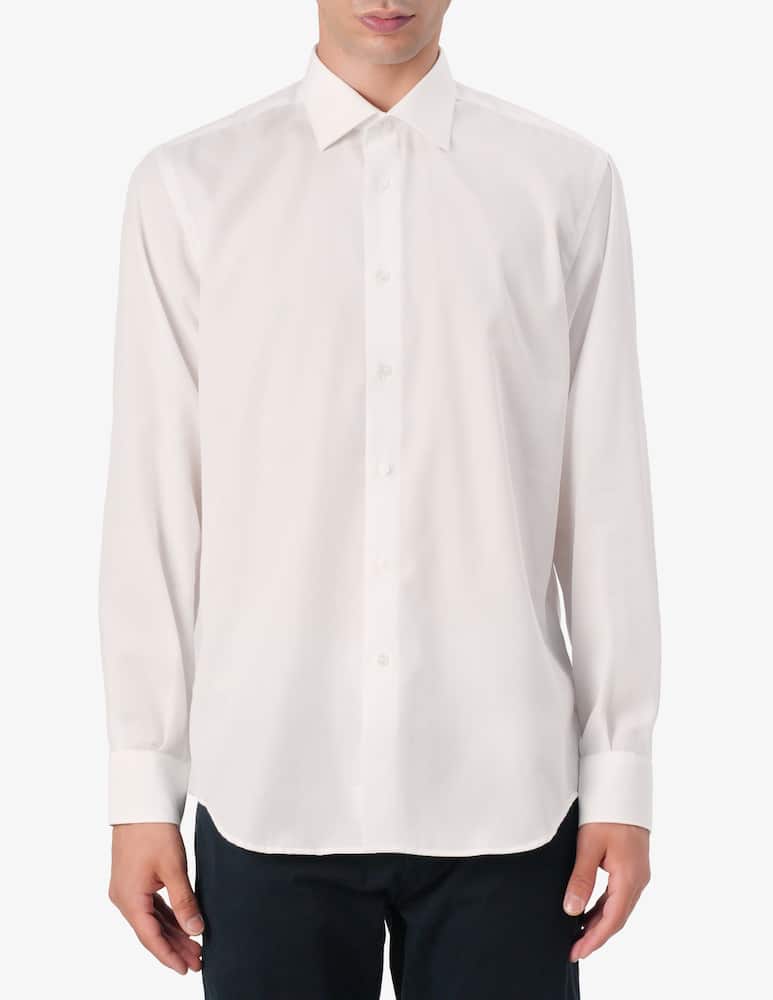 rinascente Sartoria Italiana Popeline no iron regular shirt