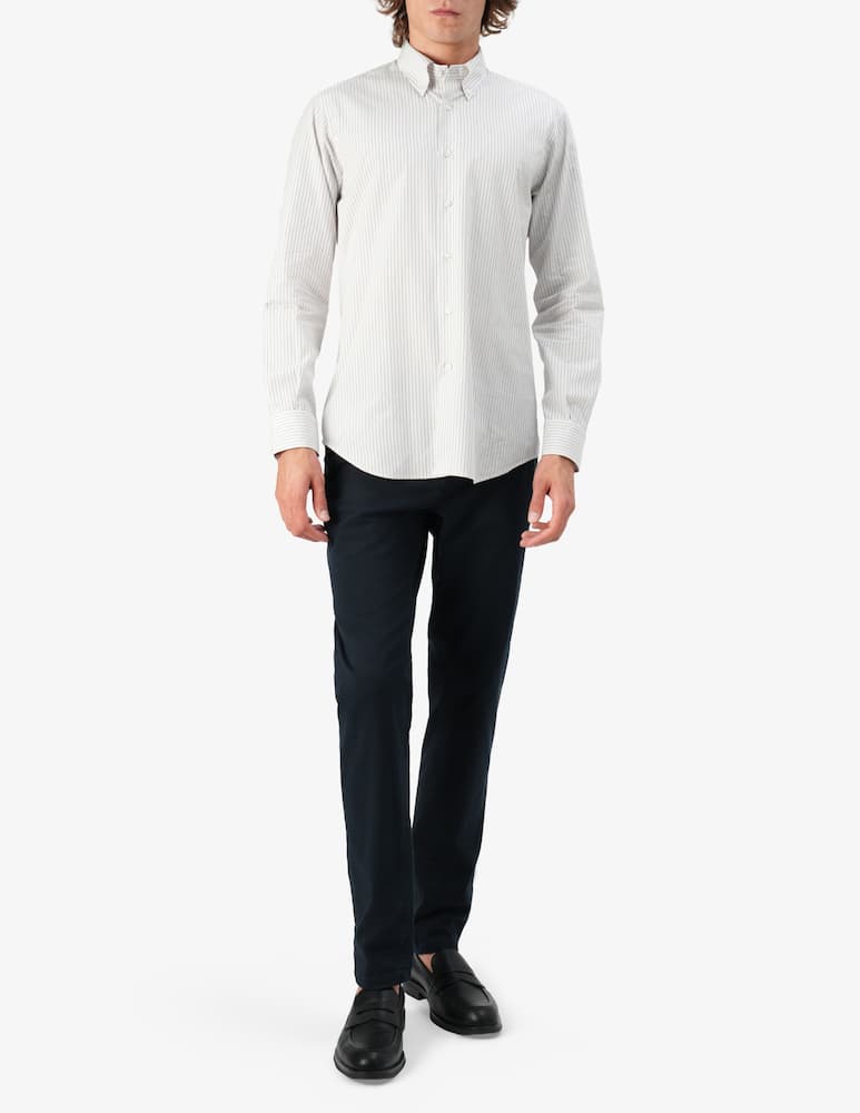 Sartoria Italiana Camicia regular a righe fancy doppio ritorto - immagine 2 Sartoria Italiana Camicia regular a righe fancy doppio ritorto - immagine 2