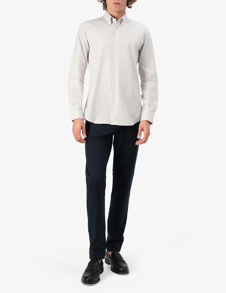 Sartoria Italiana Camicia modern a righe fancy doppio ritorto - immagine 2 Sartoria Italiana Camicia modern a righe fancy doppio ritorto - immagine 2