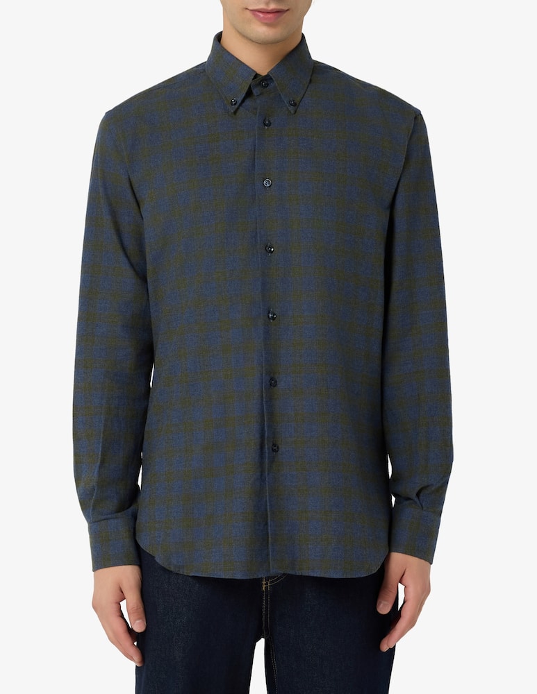 rinascente Sartoria Italiana Camicia in flanella fantasia tartan
