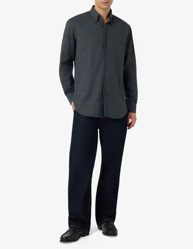 rinascente Sartoria Italiana Camicia in flanella fantasia tartan