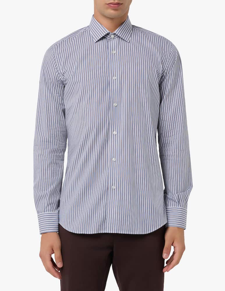 rinascente Sartoria Italiana Striped no iron shirt