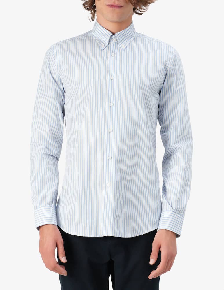 rinascente Sartoria Italiana Camicia modern a righe fancy doppio ritorto