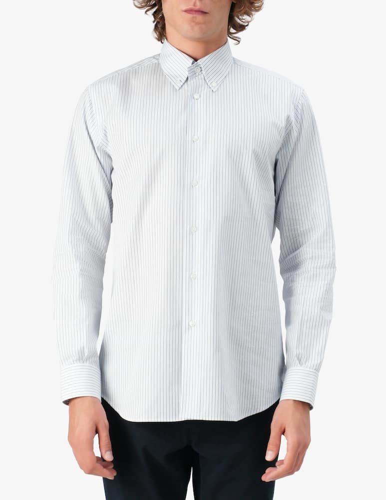 rinascente Sartoria Italiana Camicia regular a righe fancy doppio ritorto