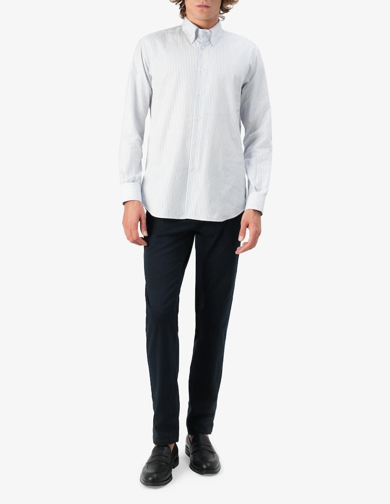 rinascente Sartoria Italiana Camicia regular a righe fancy doppio ritorto