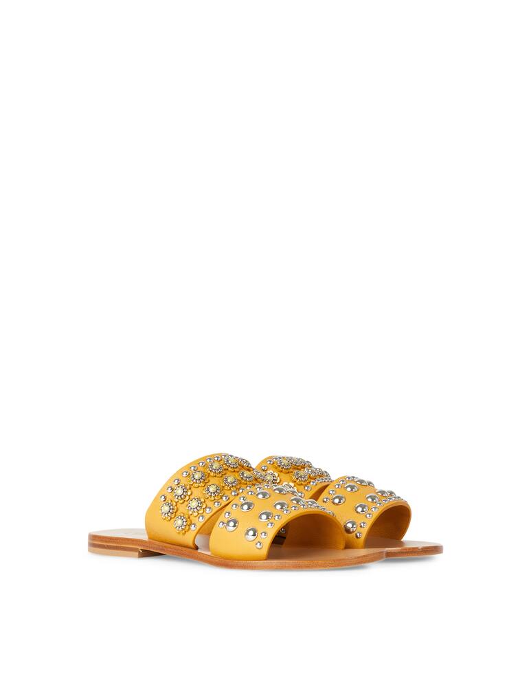 rinascente Nanni Milano Double band orange sandals