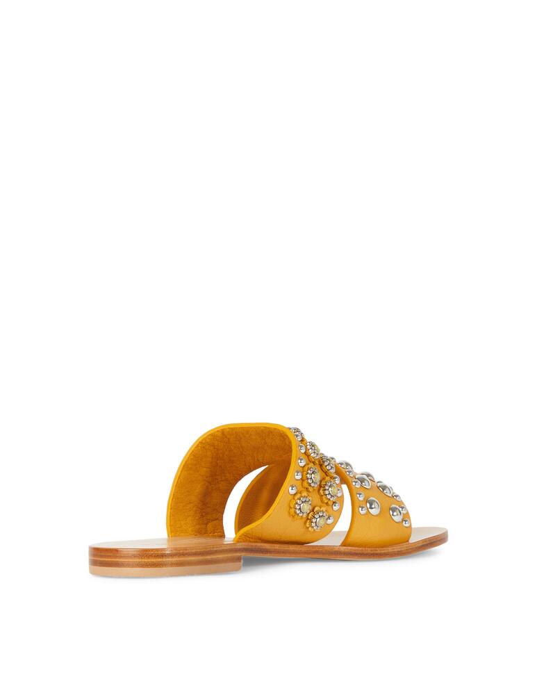 rinascente Nanni Milano Double band orange sandals