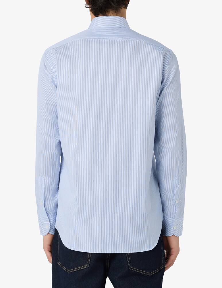 rinascente Sartoria Italiana Camicia a righe regular fit in twill di cotone