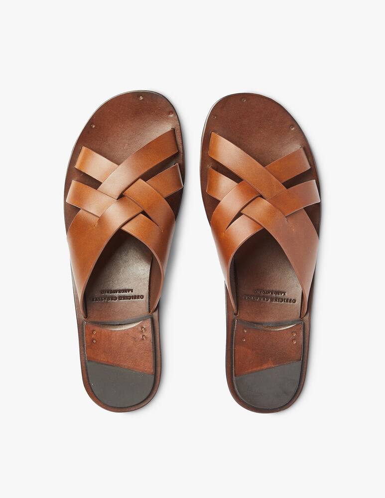 rinascente Officine Creative Ciabatte con intreccio - marrone