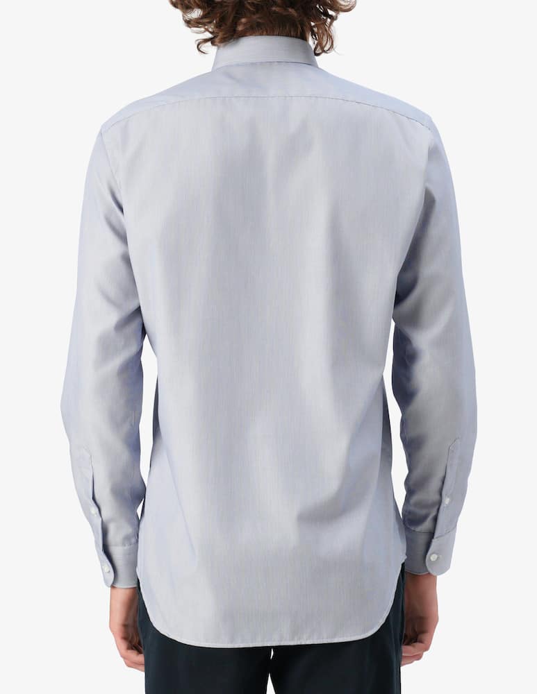 Sartoria Italiana Camicia regular microriga popeline no stiro - immagine 3
