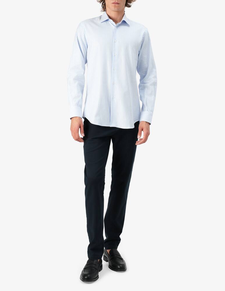 rinascente Sartoria Italiana Striped twill regular shirt