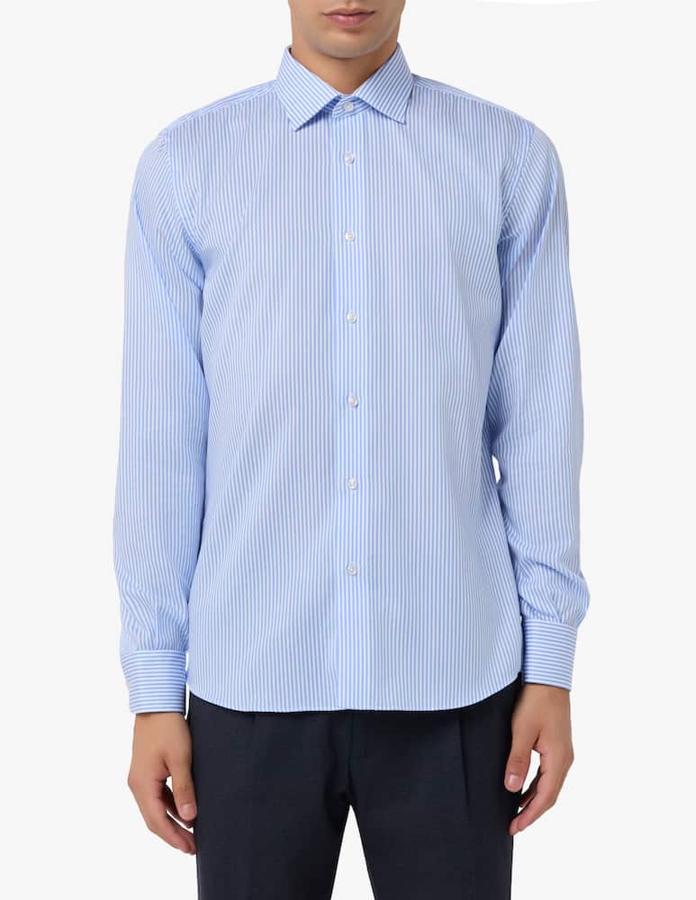 rinascente Sartoria Italiana Striped twill shirt