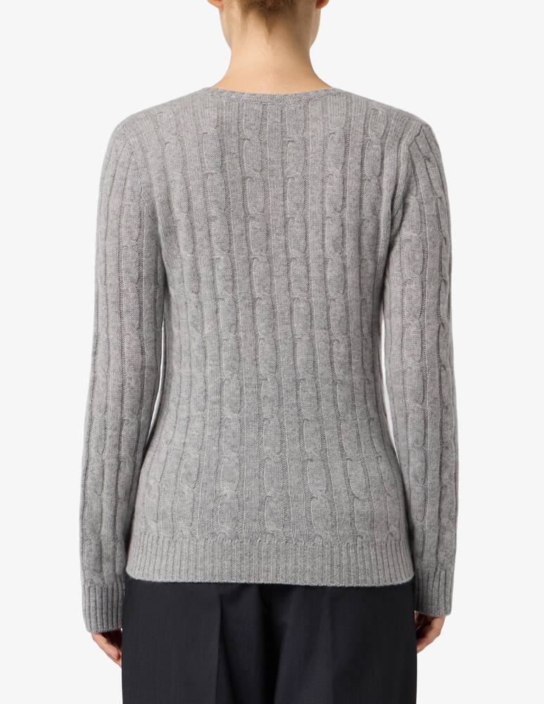 Pure Cashmere Maglia treccia manica lunga - immagine 3 Pure Cashmere Maglia treccia manica lunga - immagine 3
