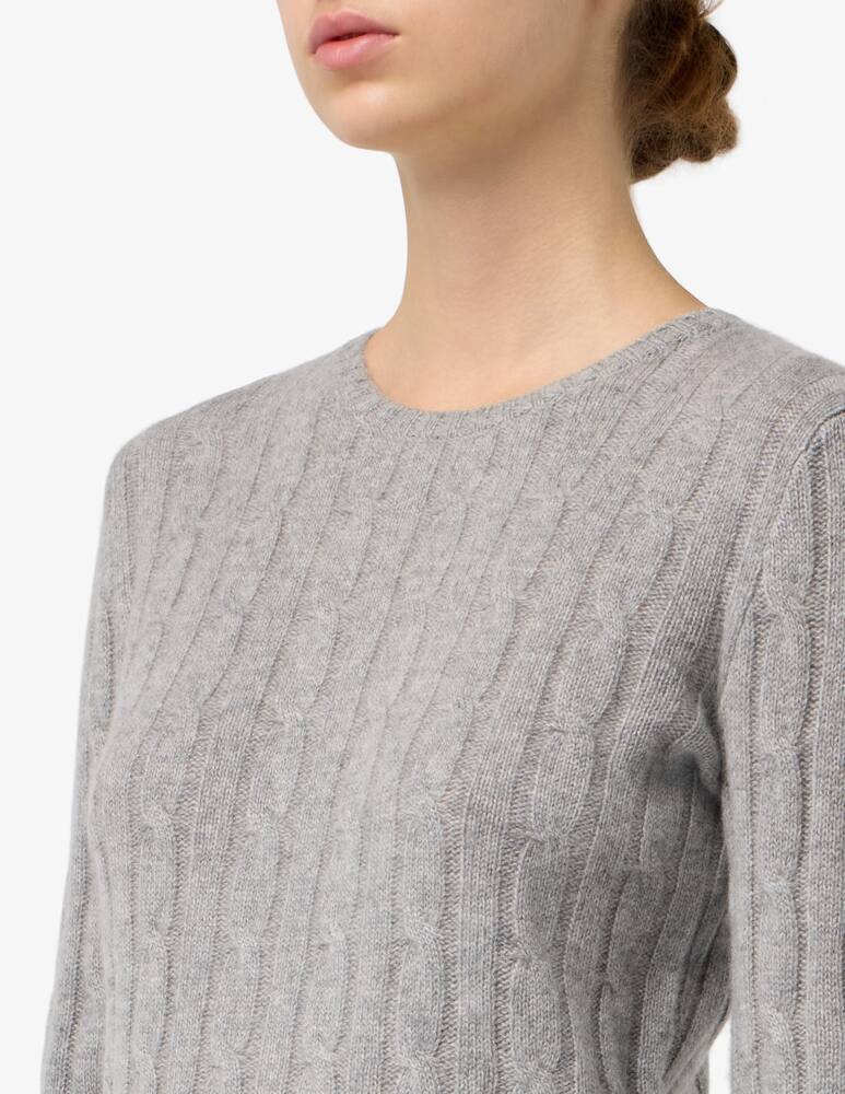 Pure Cashmere Maglia treccia manica lunga - immagine 4 Pure Cashmere Maglia treccia manica lunga - immagine 4
