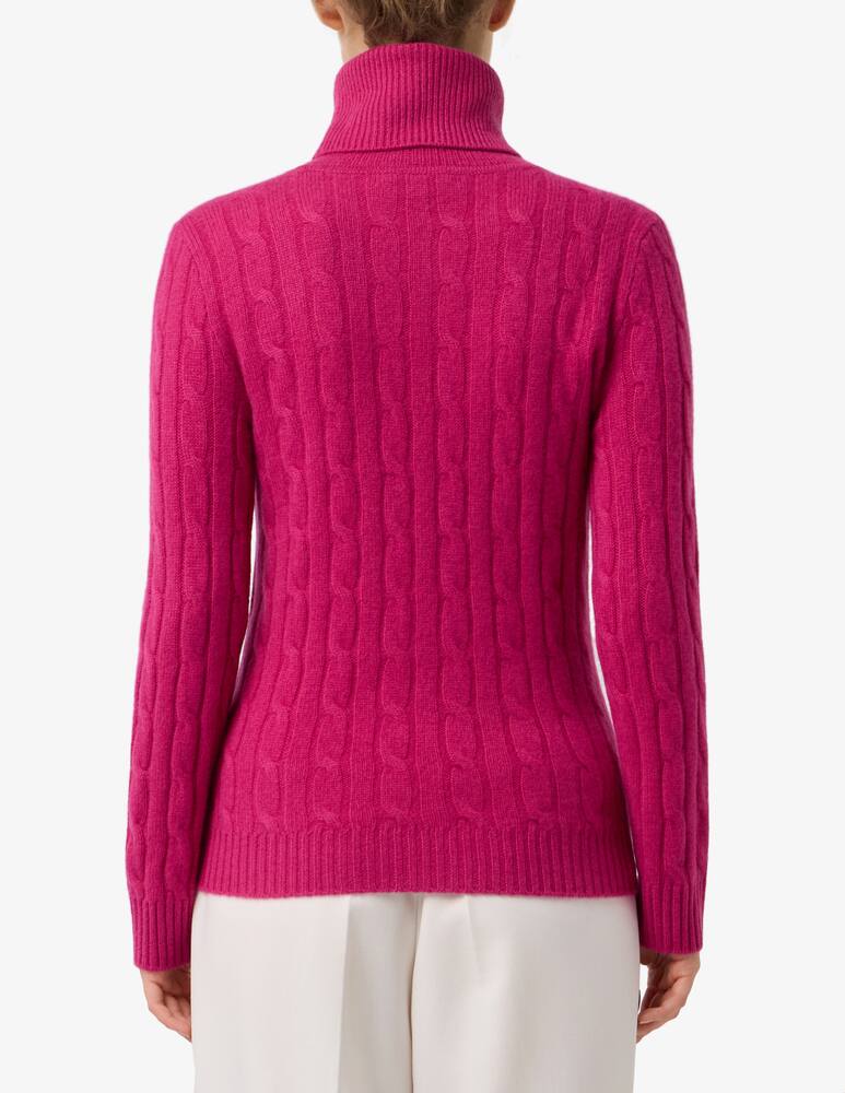 rinascente Pure Cashmere Turtle neck cable jumper