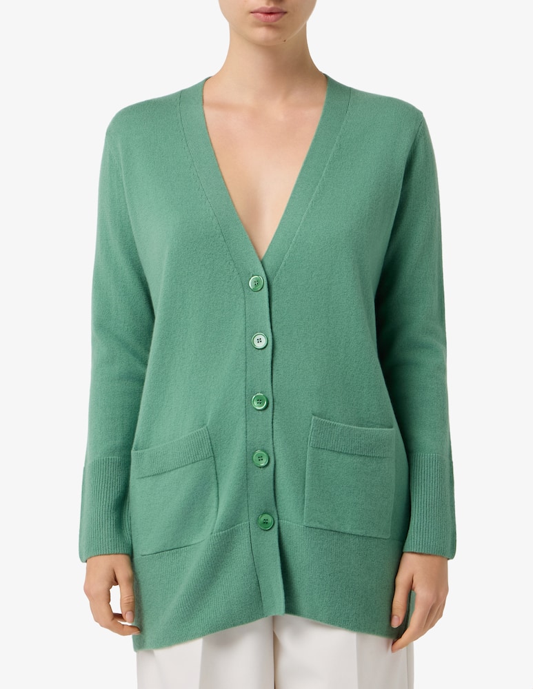 Pure Cashmere Long v-neck cardigan - picture 1 Pure Cashmere Long v-neck cardigan - picture 1