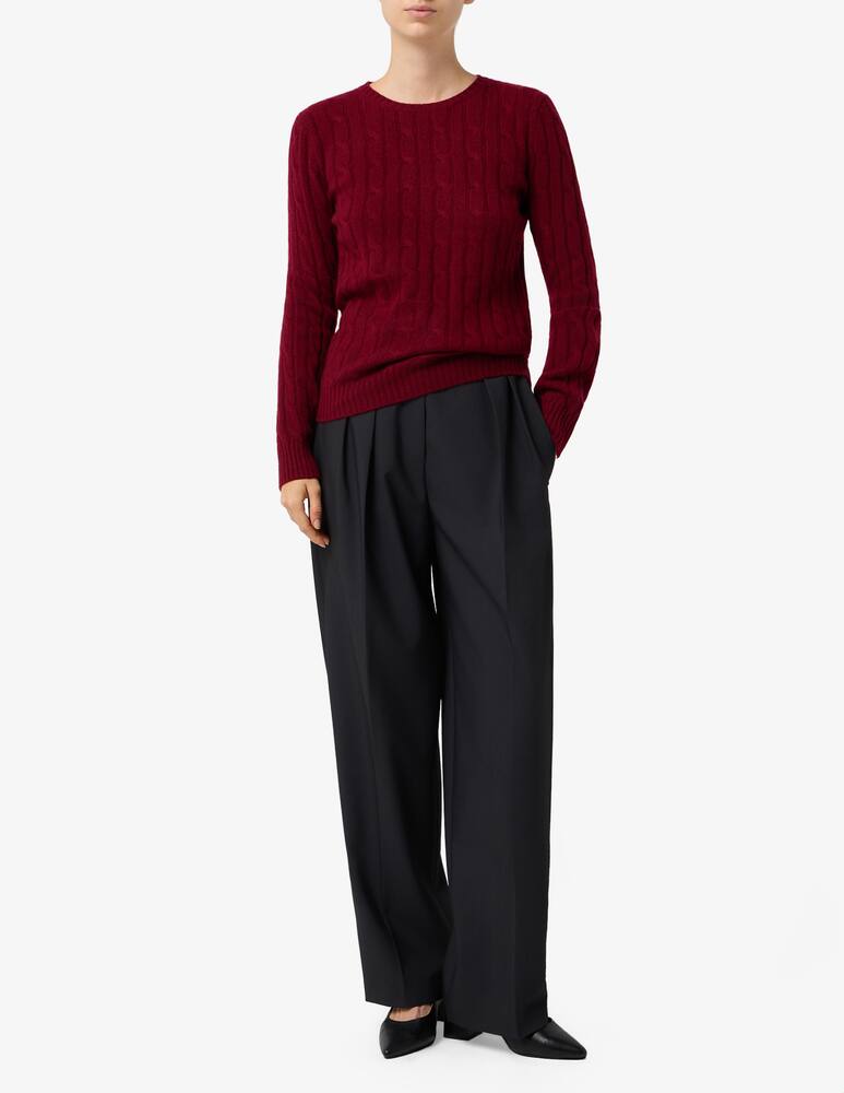 Pure Cashmere Maglione con treccia - immagine 2 Pure Cashmere Maglione con treccia - immagine 2