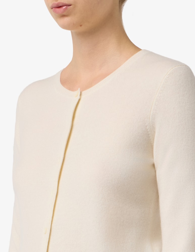 rinascente Pure Cashmere Coreana crew neck cardigan