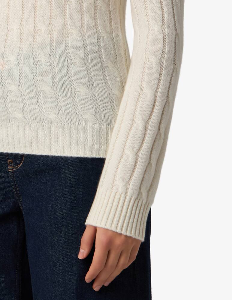 rinascente Pure Cashmere Maglia treccia a maniche lunghe