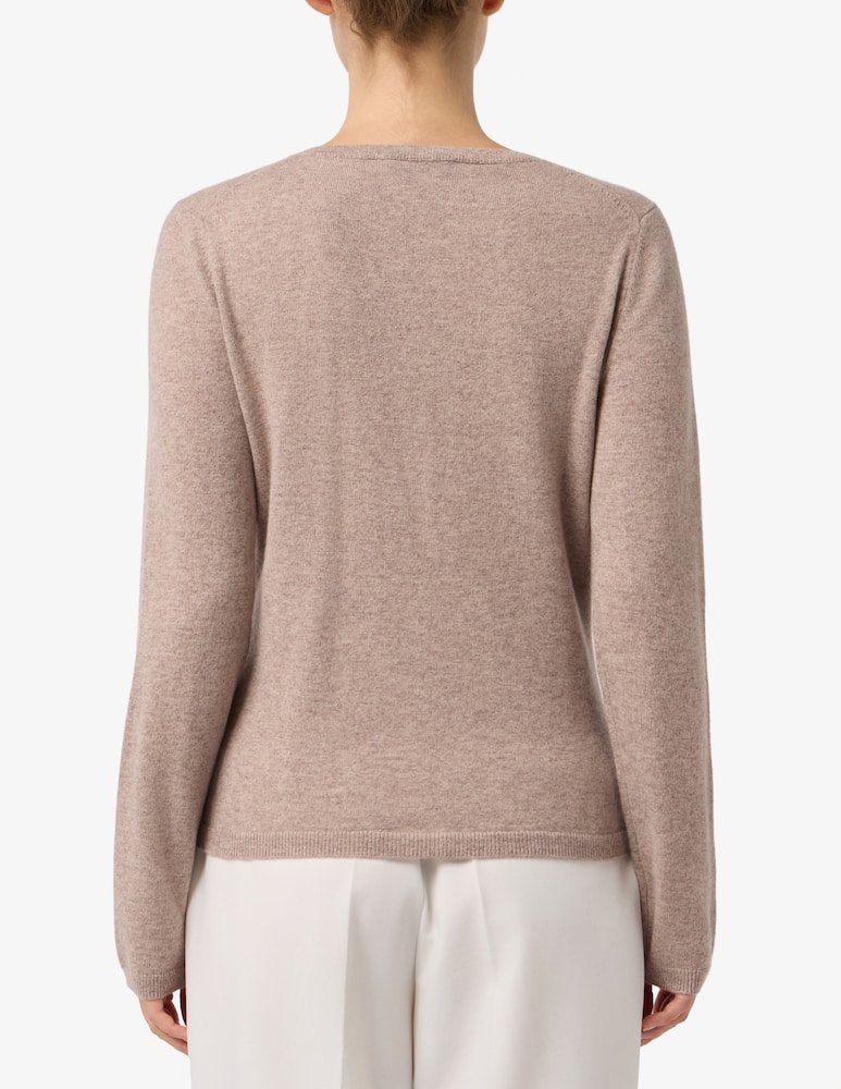 Pure Cashmere Cardigan scollo alla coreana - immagine 3 Pure Cashmere Cardigan scollo alla coreana - immagine 3