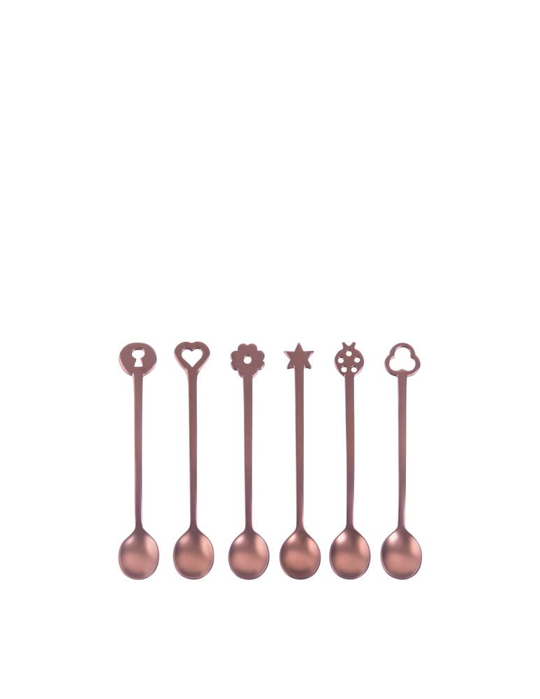 Sambonet Set 6 Party Spoons Portafort Living Inox Antique - picture 1 Sambonet Set 6 Party Spoons Portafort Living Inox Antique - picture 1