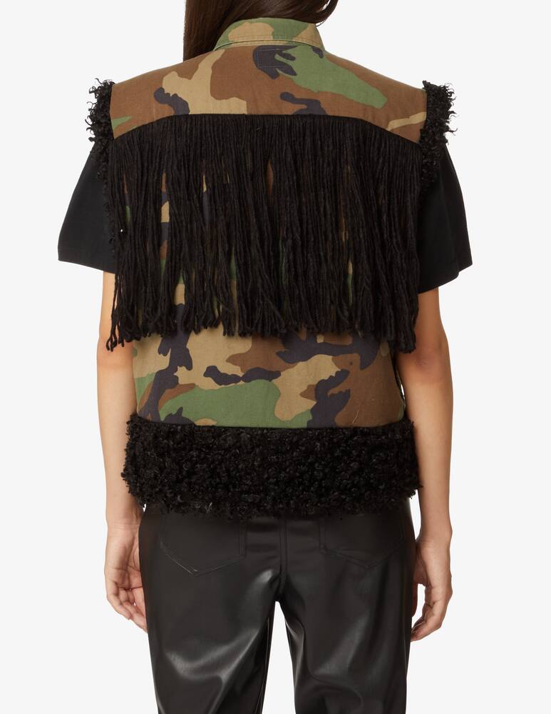 rinascente Tu lizé Giacca gilet in cotone - Nero