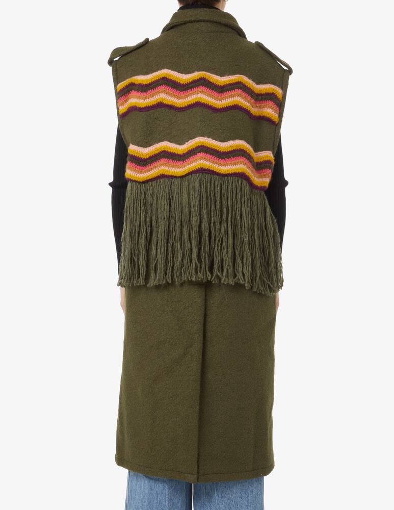 rinascente Tu lizé Vest trench coat - Olive