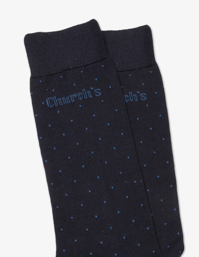 rinascente Church's Logo wool socks - Blue