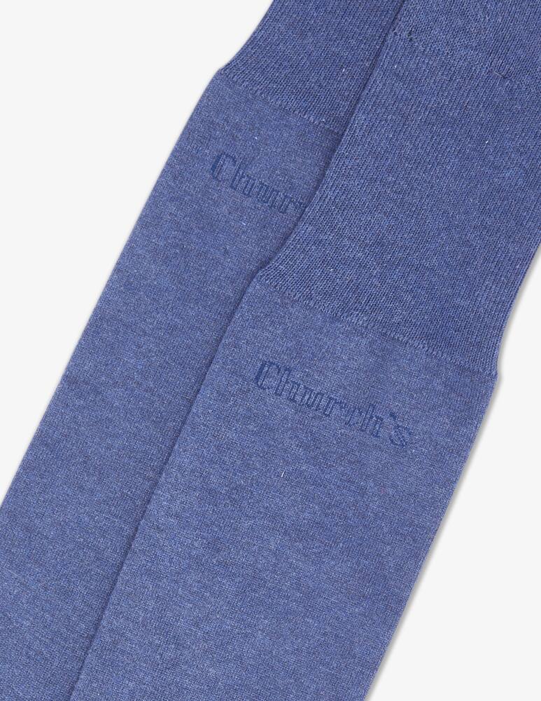 rinascente Church's Cotton logo socks - Blue