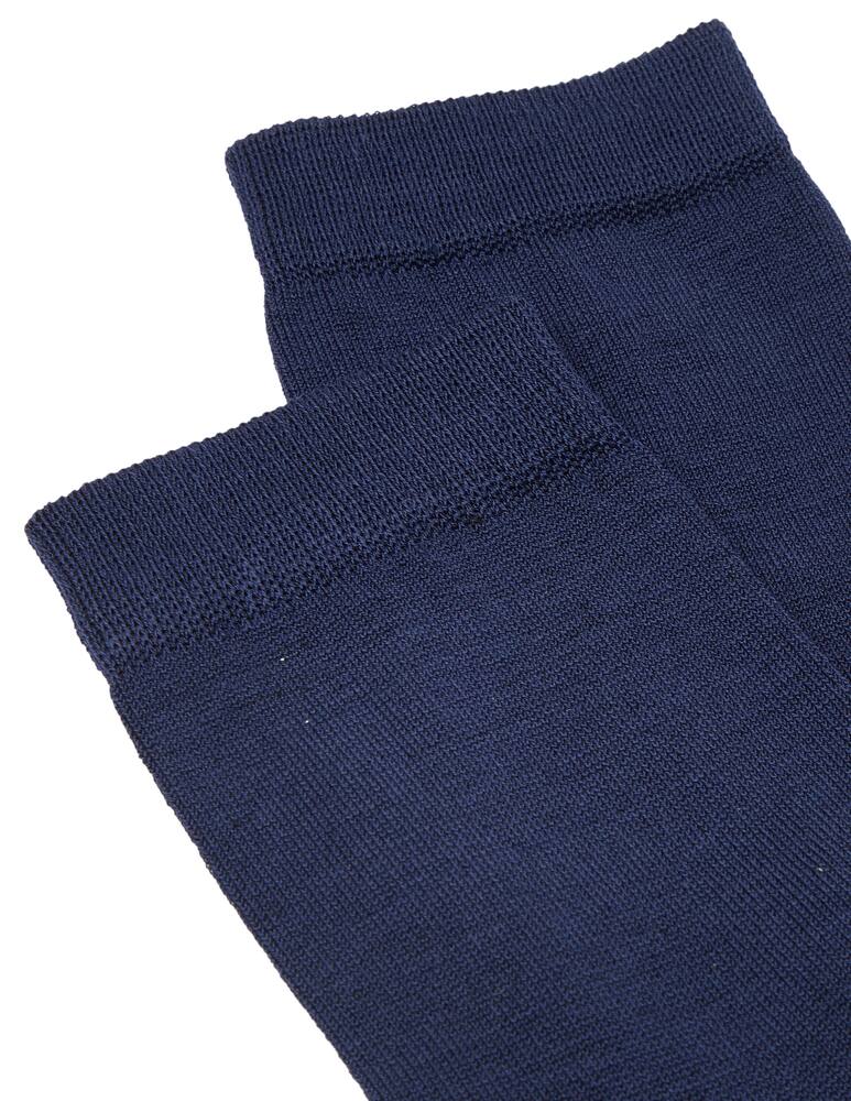 rinascente Story Loris Stretch solid color short sock - blue