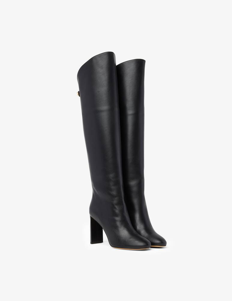 rinascente Maison Skorpios Adriana leather heeled boots - Black