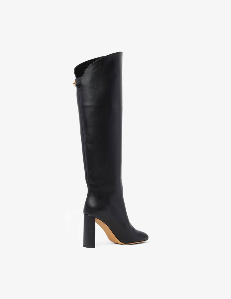 rinascente Maison Skorpios Adriana leather heeled boots - Black