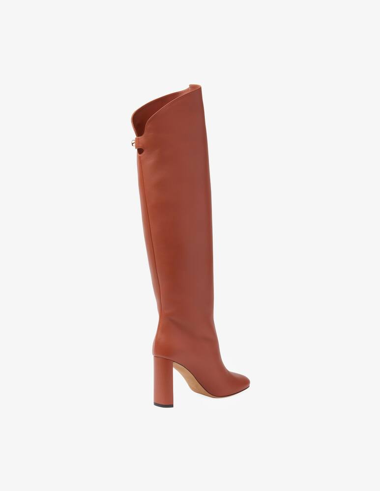 rinascente Maison Skorpios Adriana leather heeled boots - Brown