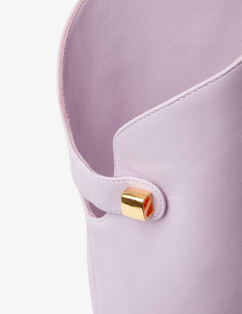 rinascente Maison Skorpios Adriana leather heeled boots - Violet