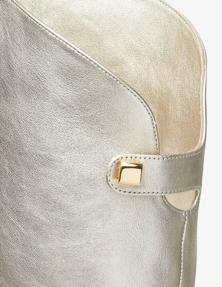 rinascente Maison Skorpios Adriana leather heeled boots - Gold