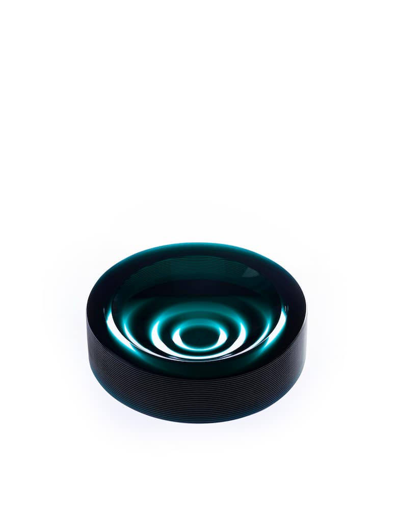 rinascente Purho Iride Stripe portacenere - Verde