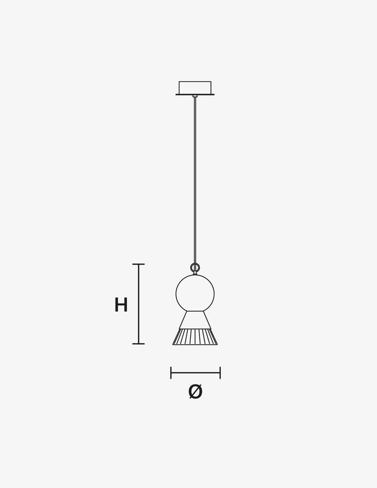 rinascente Masiero Bozu Lampada Da Soffitto
