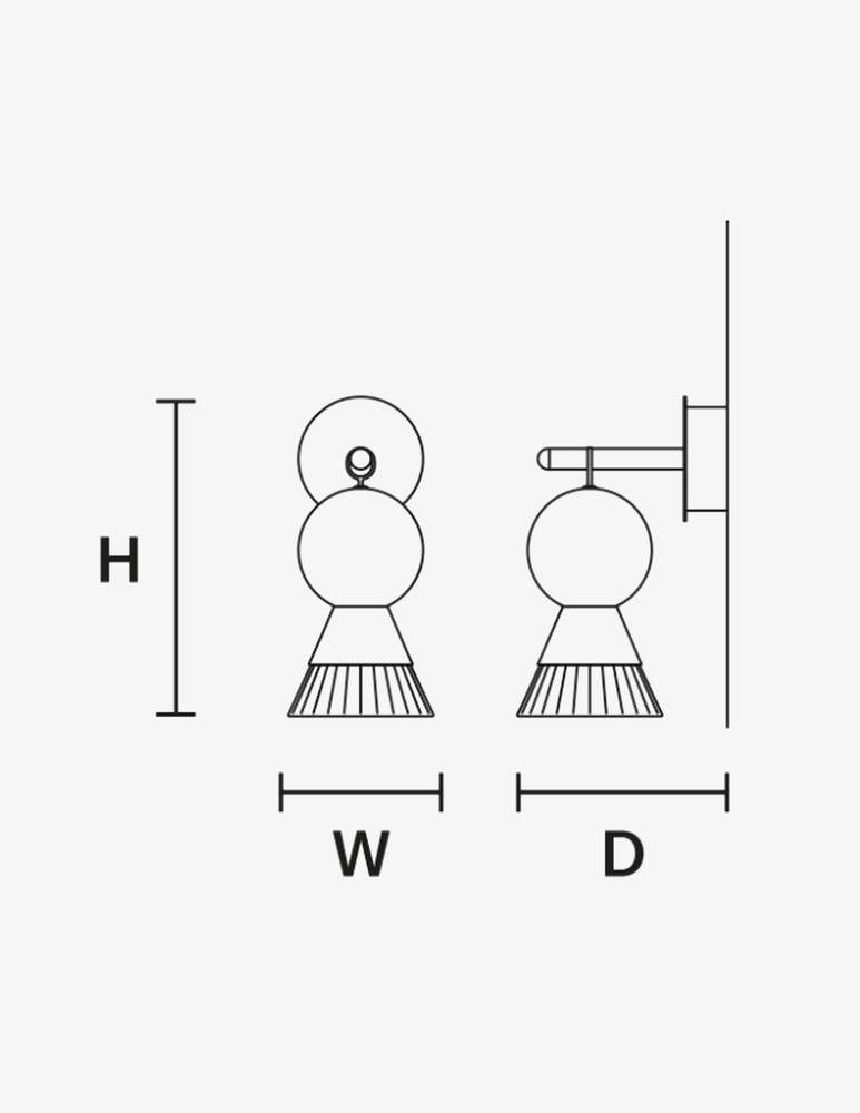 rinascente Masiero Bozu Ceiling Lamp