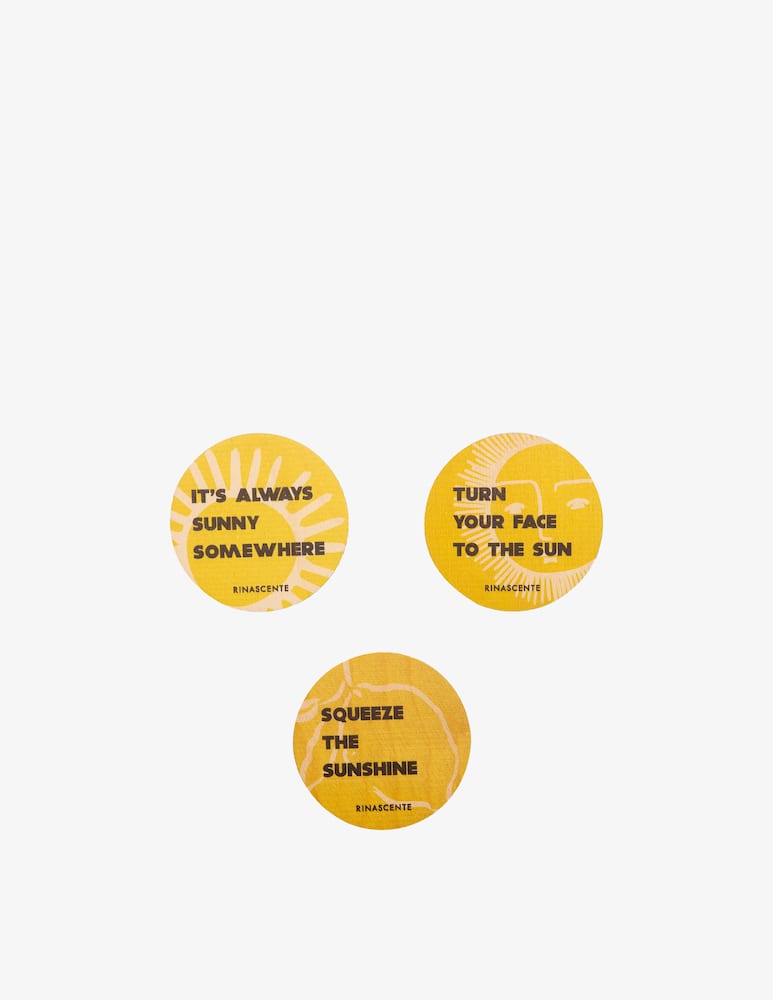 rinascente Wood'd Lemon Set Sottobicchieri