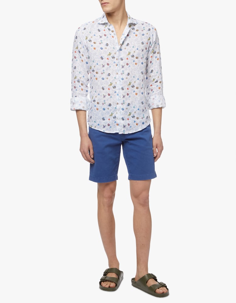 rinascente Altemflower Floral print linen shirt