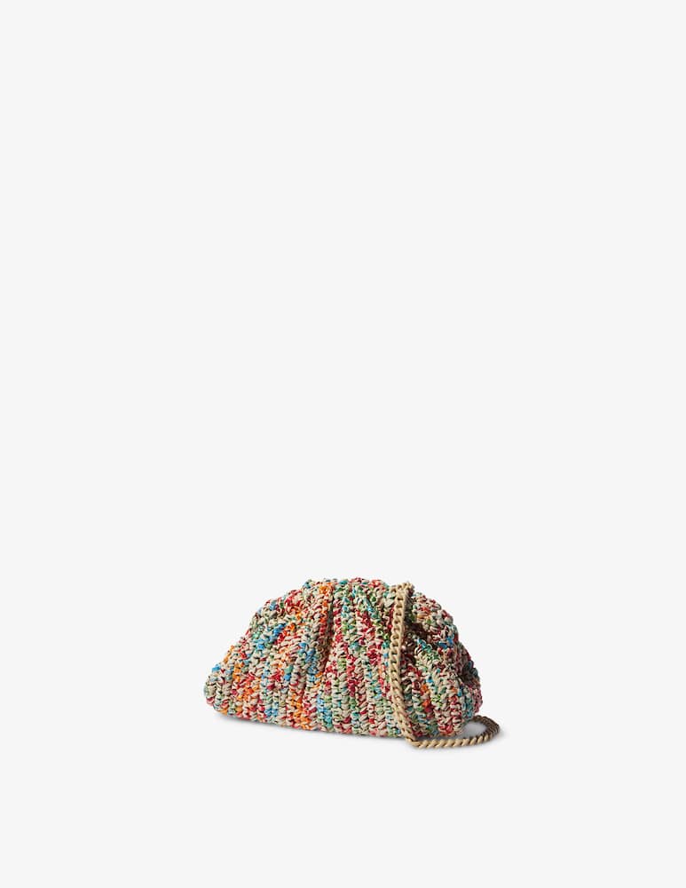 rinascente Maria La Rosa Earth Game crochet handbag