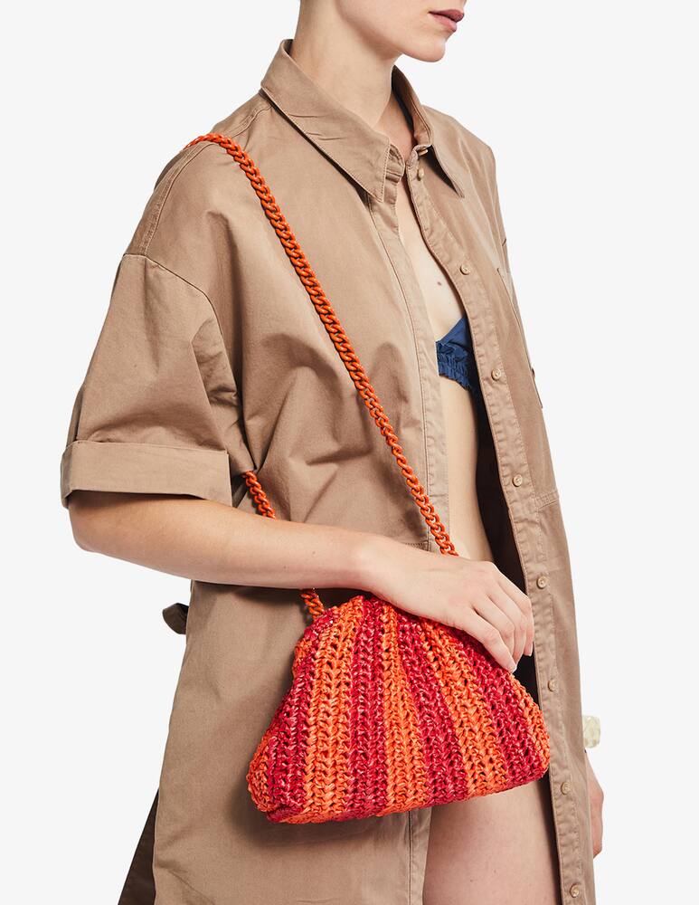 rinascente Maria La Rosa Borsa con tracolla in crochet Mini Game