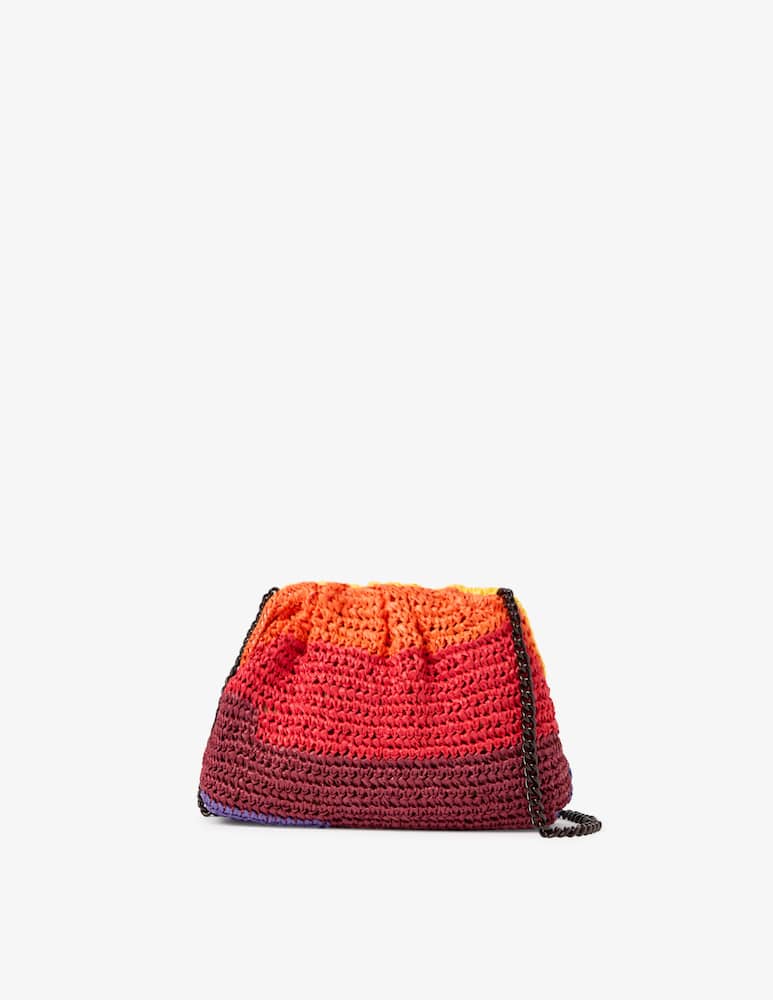 rinascente Maria La Rosa Borsa con tracolla in crochet