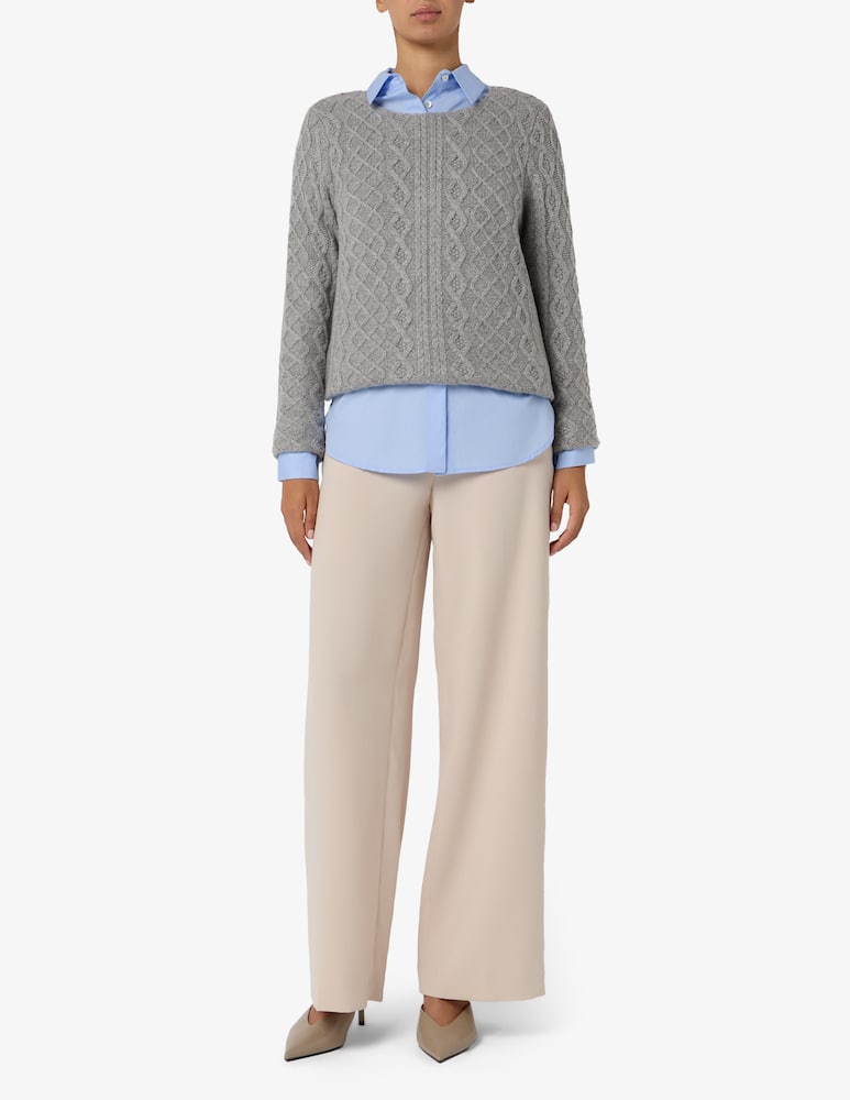 Pure Cashmere Crew neck jacquard jumper - picture 2 Pure Cashmere Crew neck jacquard jumper - picture 2