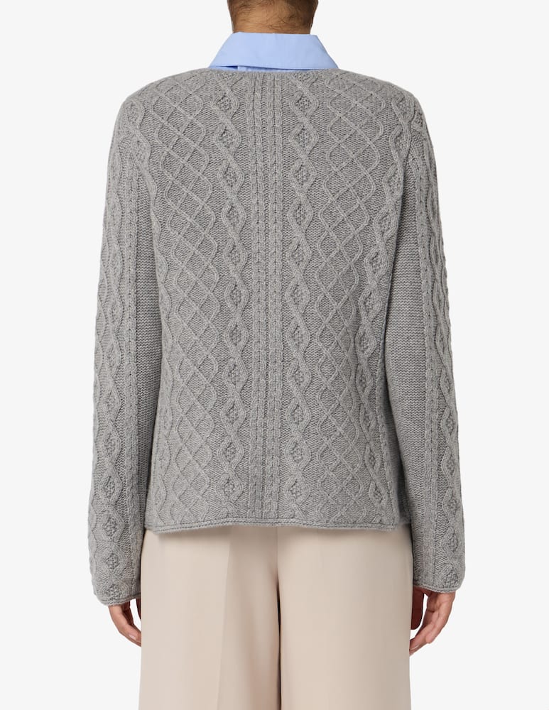 Pure Cashmere Crew neck jacquard jumper - picture 3 Pure Cashmere Crew neck jacquard jumper - picture 3