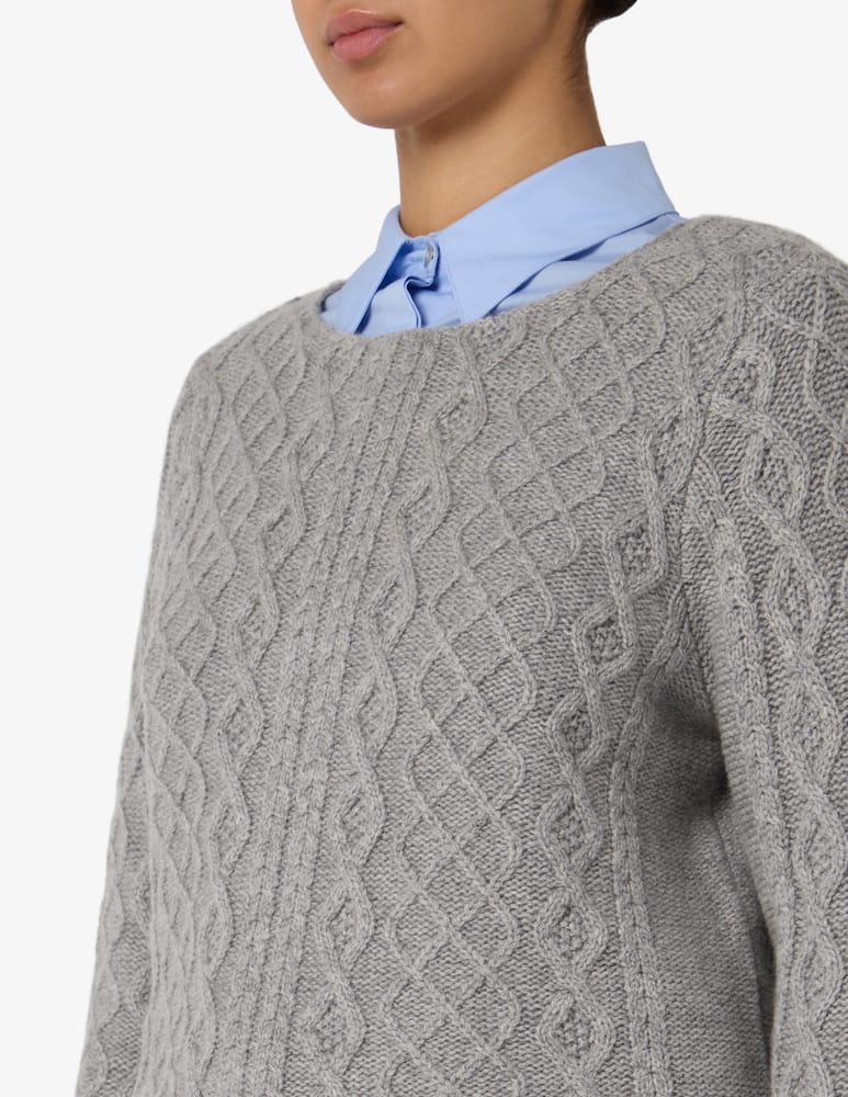 Pure Cashmere Crew neck jacquard jumper - picture 4 Pure Cashmere Crew neck jacquard jumper - picture 4